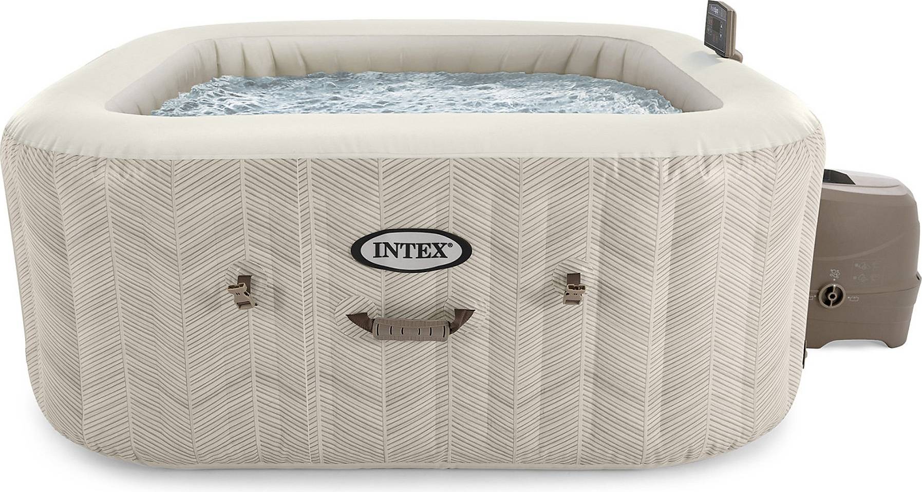 Intex Inflatable Hot Tub PureSpa Chevron Deluxe Hot Tub Set