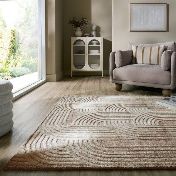 Dunelm Interlock Geometric Rug