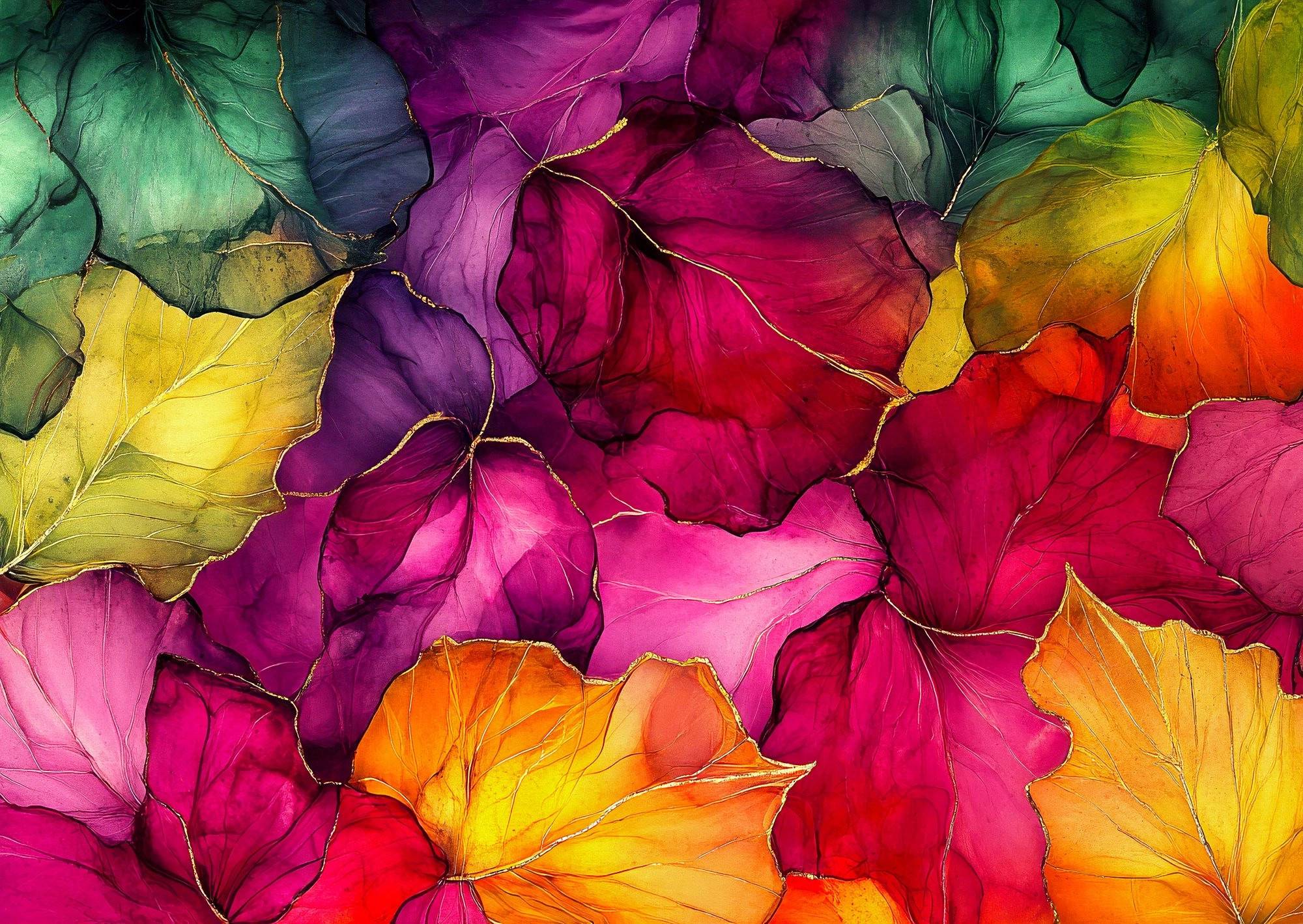 Enjoy Fall Leaves Abstract