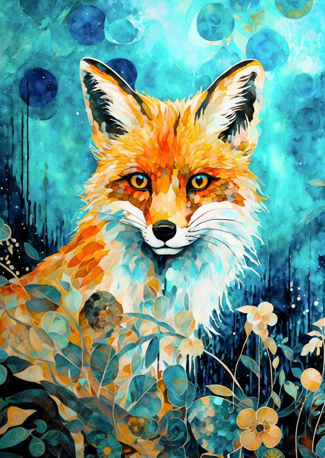 Enjoy Red Fox Blue