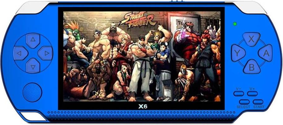 Retro Handheld Game Console 4.3-inch Screen - Blue