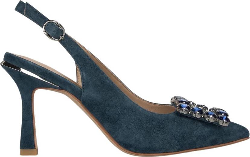 Slingback Pumps Rhinestone Buckle