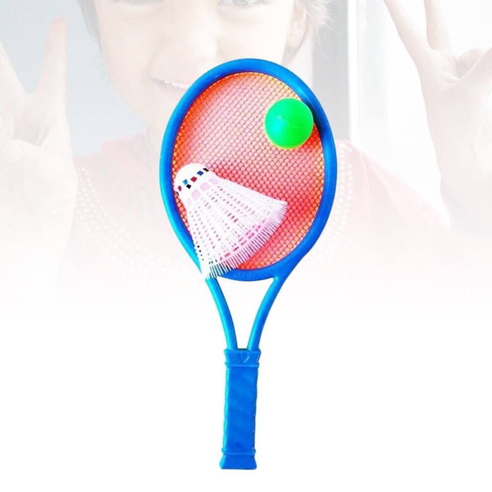 Kids Badminton Set Plastic Rackets Shuttlecocks