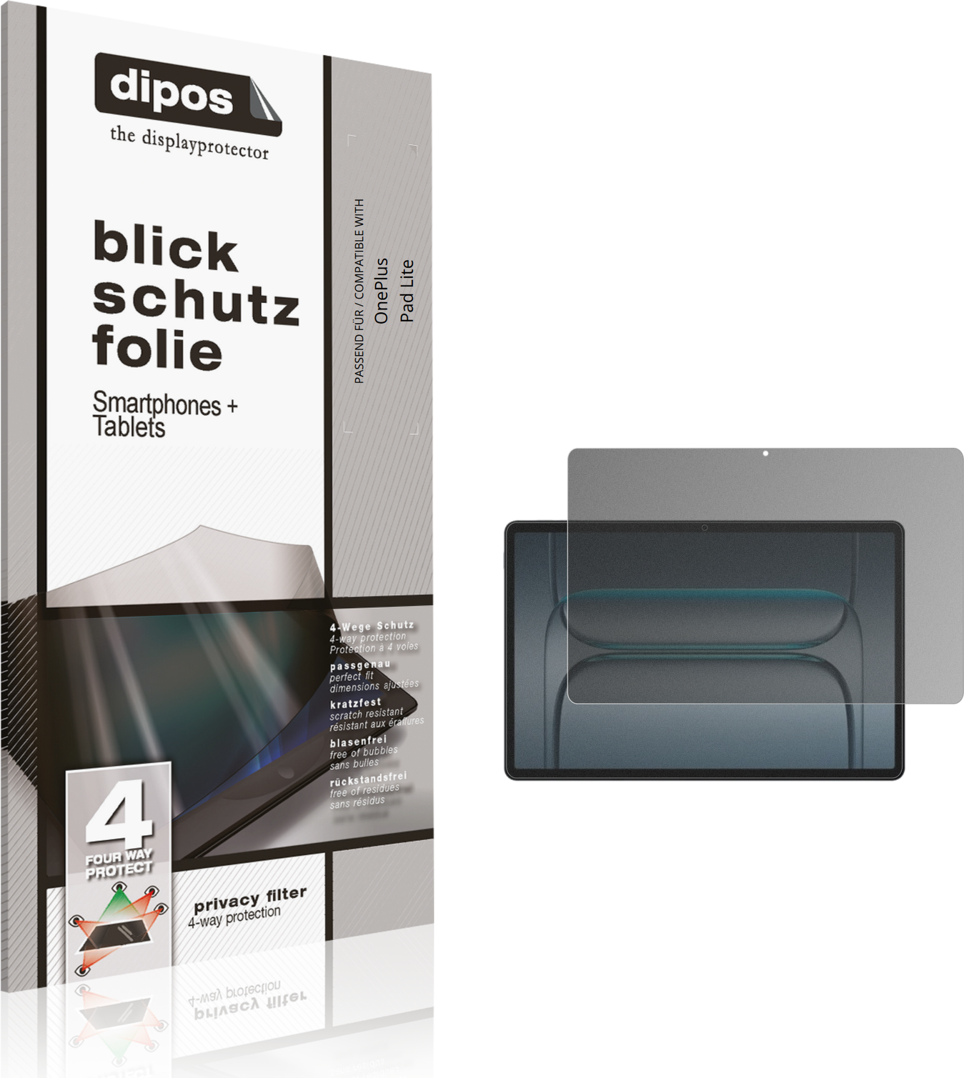 Oneplus pad lite Dipos Oneplus Pad Lite Privacy Filter Screen Protector