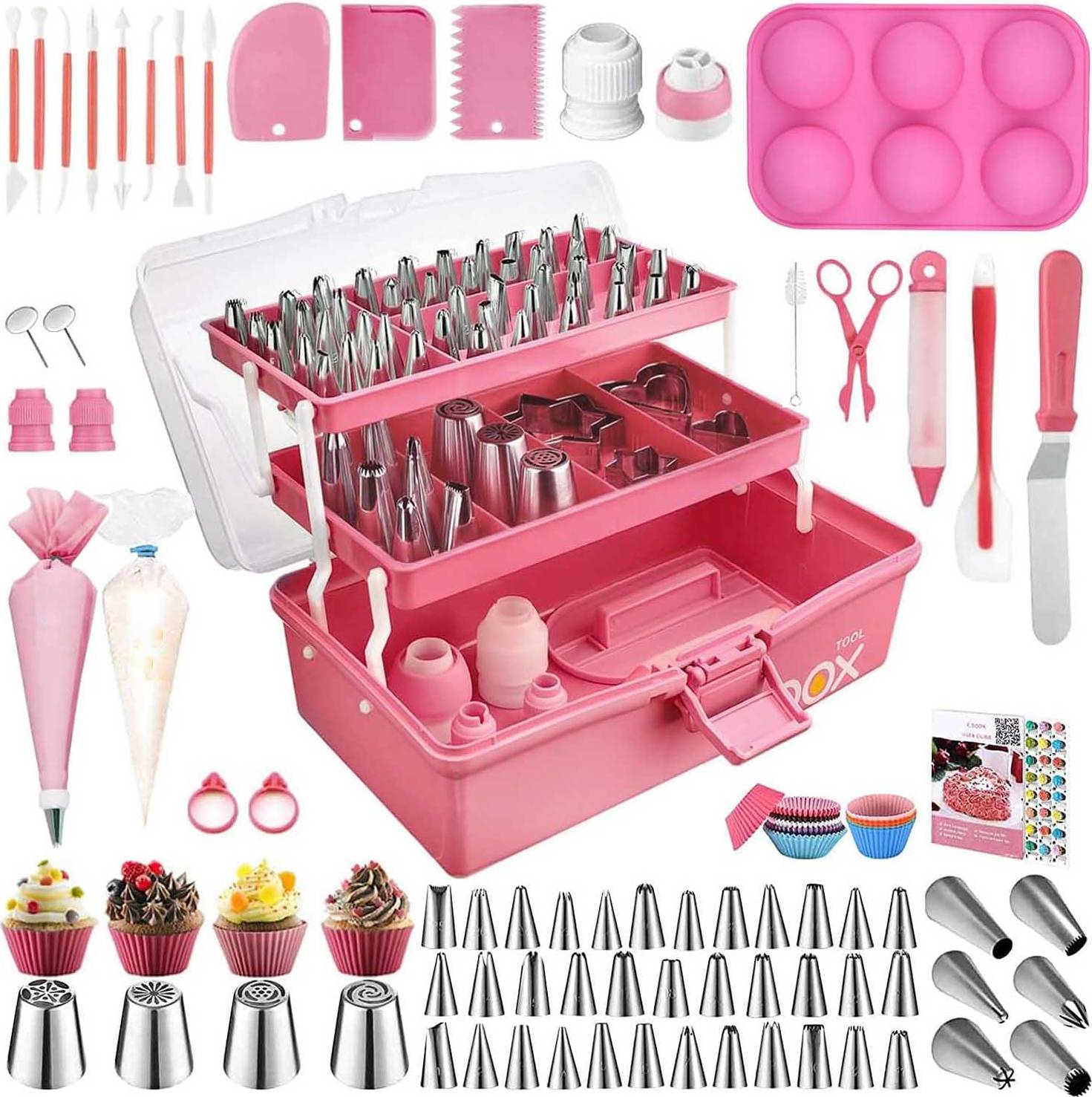 Pink tool box Pink Cake Decorating Tool Box