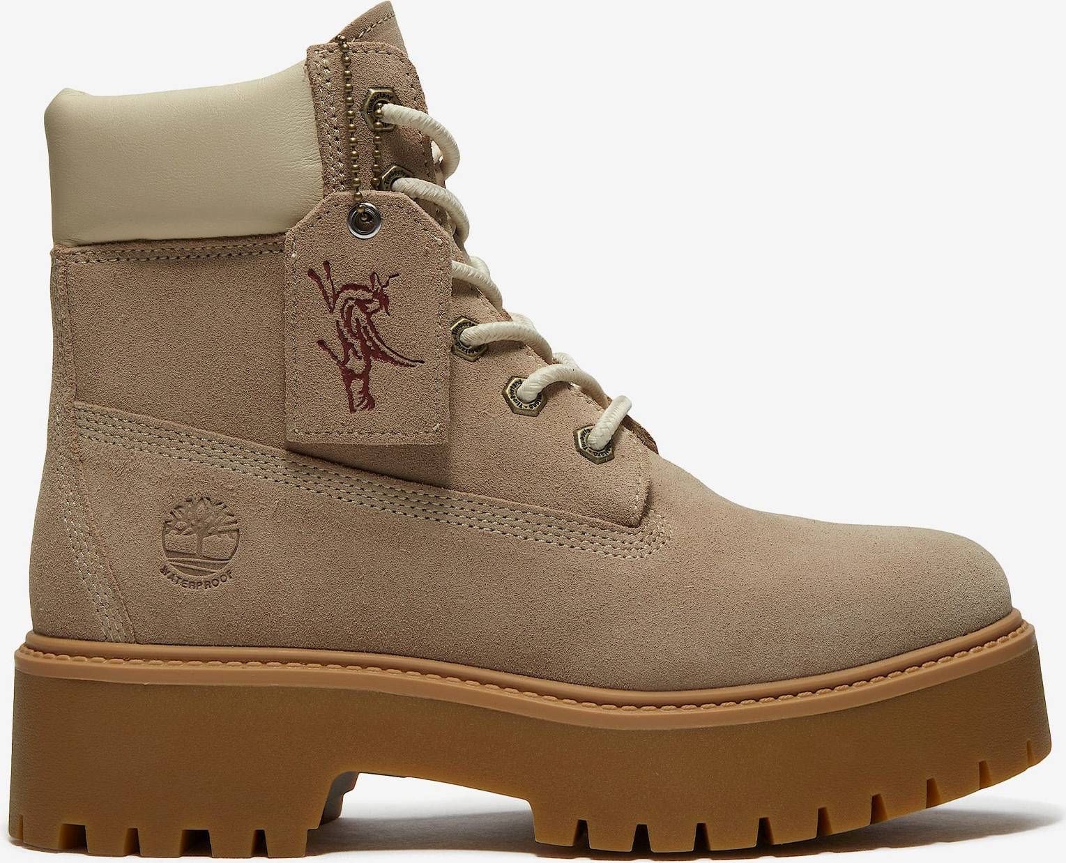Timberland Stone Street 6-Inch Waterproof Platform Boot - Red
