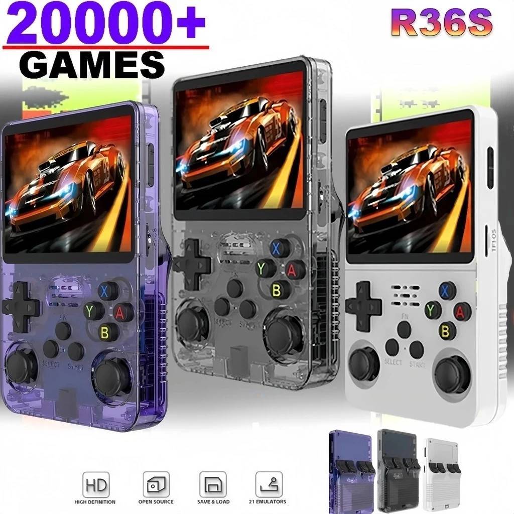 Retro game console Mini R36S Retro Handheld Video Game Console