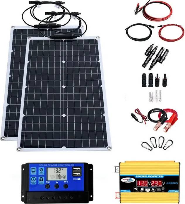Flexible solar Dual Voltage 2000W Flexible Solar Panel System