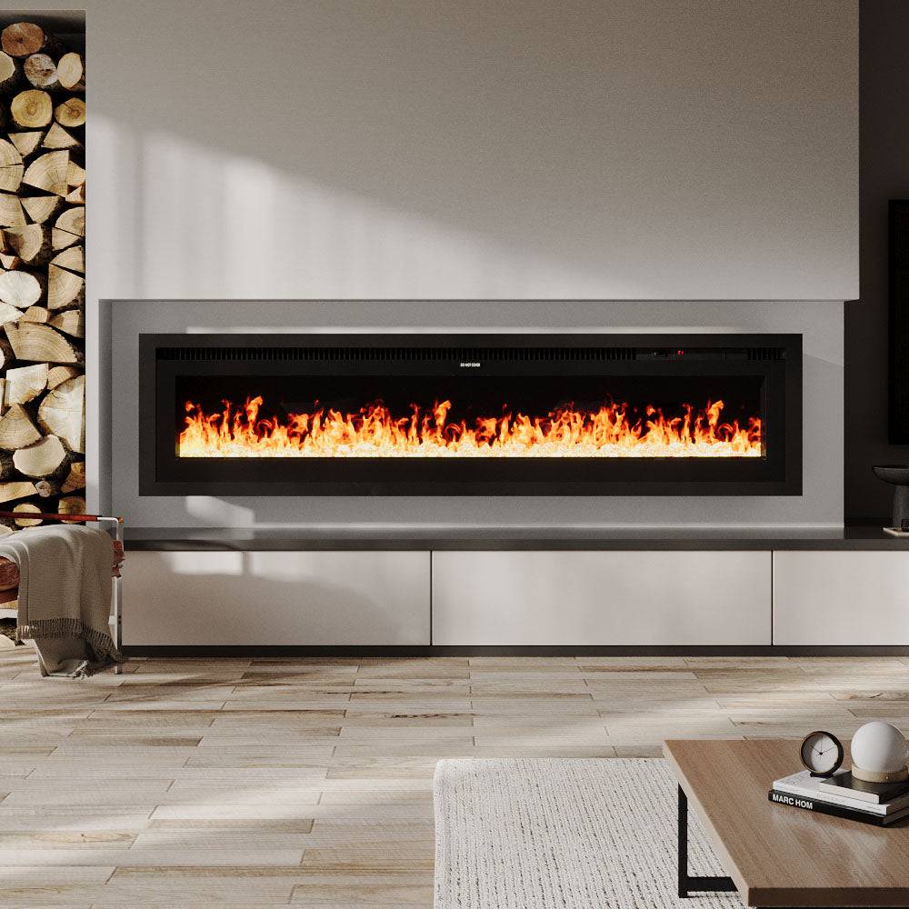 60 Inch Electrical Fireplace with Remote
