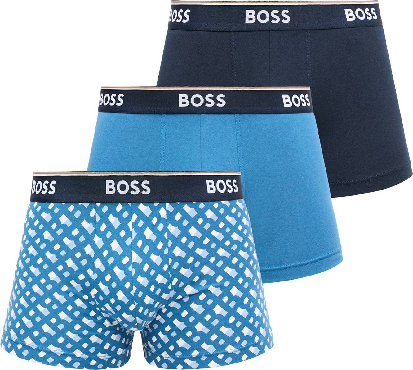 BOSS Power Logo Boxer Trunks 3 Pack
