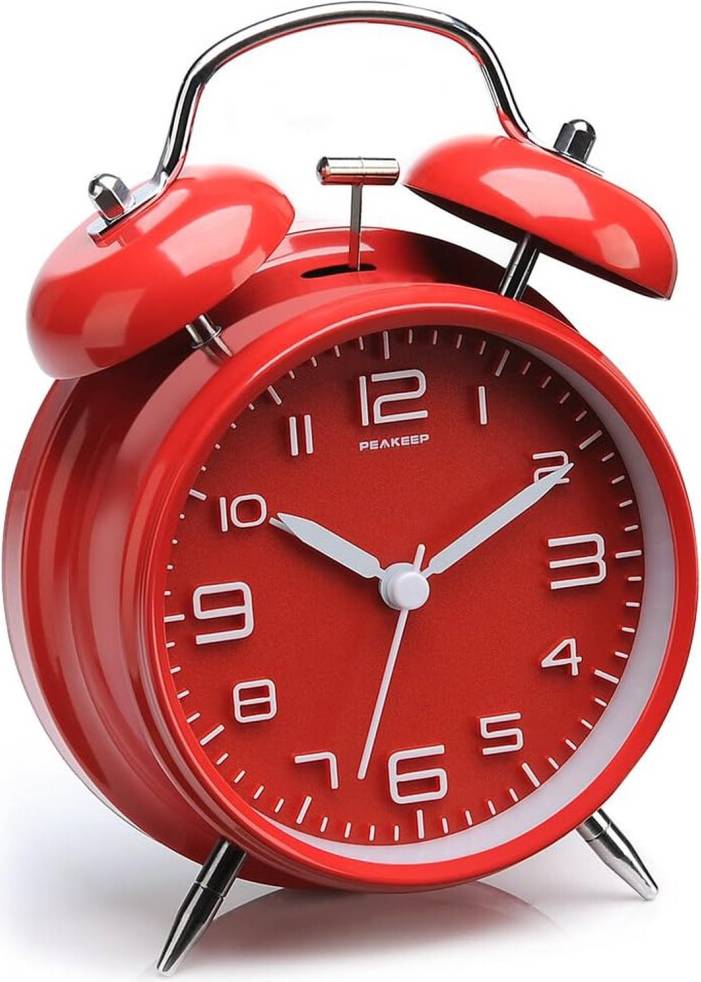 Mascot 4.5 Inches Twin Bell Loud Alarm Clock