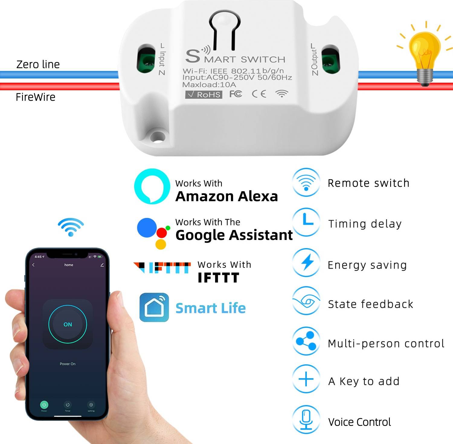 Google home mini Wifi Timer Smart Diy Mini Switch