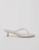Nelly Rounded Thong Heel - Vit
