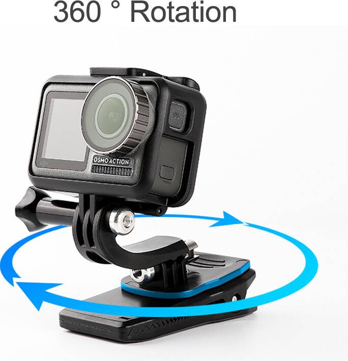 360 Rotation Backpack Clip Quick Release Clamp
