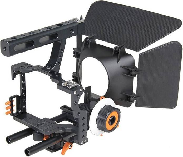 Kamera Camcorder Videokäfig Rig Kit Matte Box Follow Focus