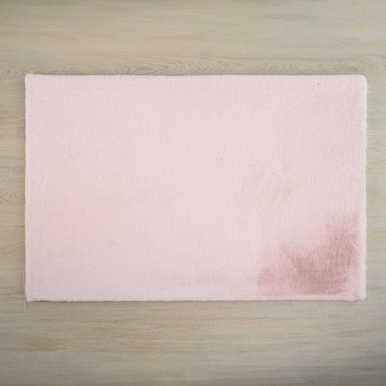 Lux Pink Rabbit Faux Rug 100 cm