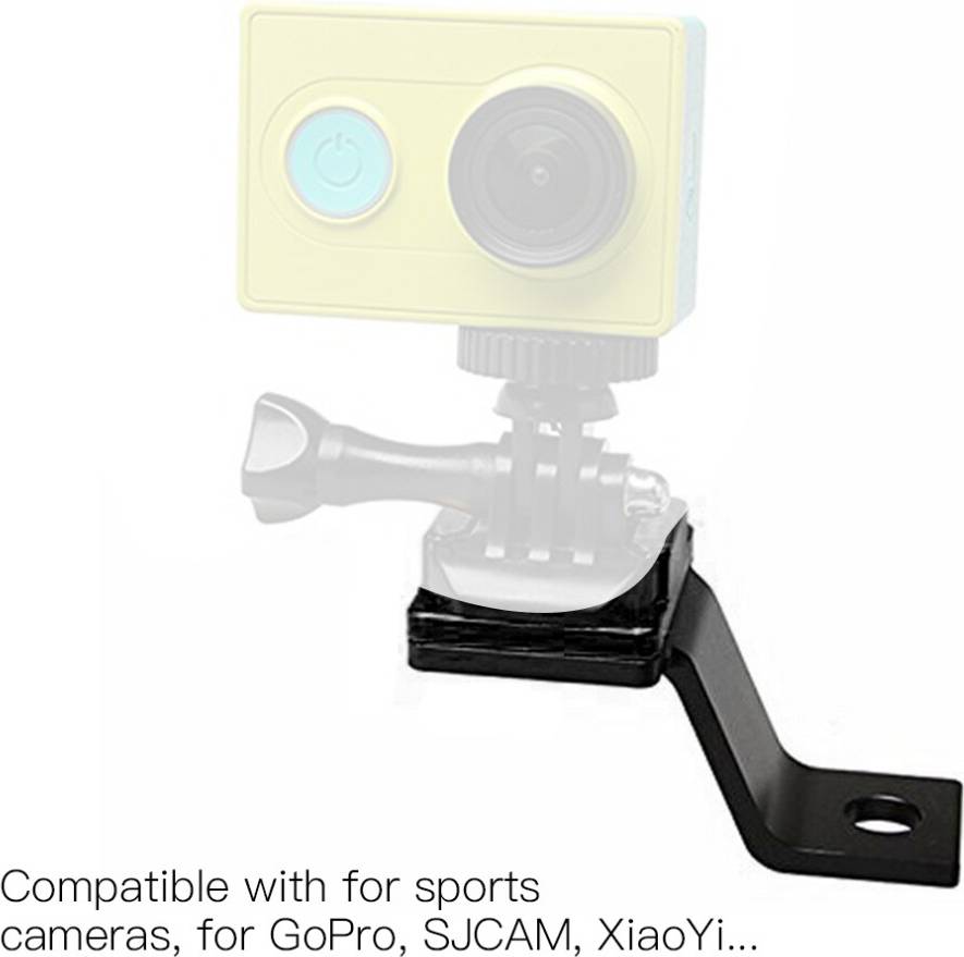 Secure Motorcycle Rearview Mirror Camera Mount Aluminum Alloy