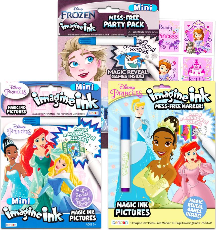 Disney Princess Mess-Free Coloring Book Set