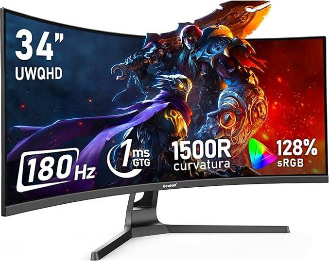 Gawfolk 34 Inch Ultrawide Curved Gaming Computer Monitor
