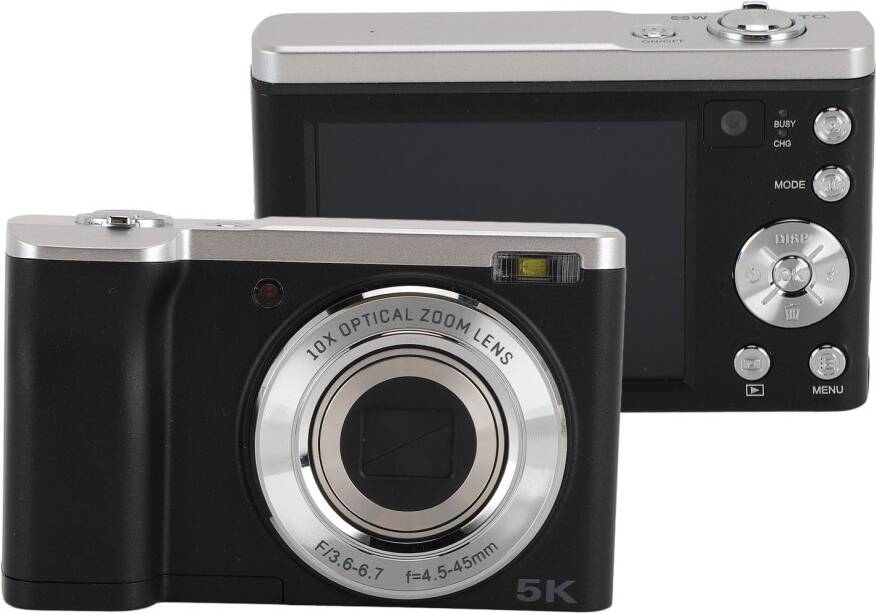 High-Res 5K Digital Camera 16MP Front 12MP Rear