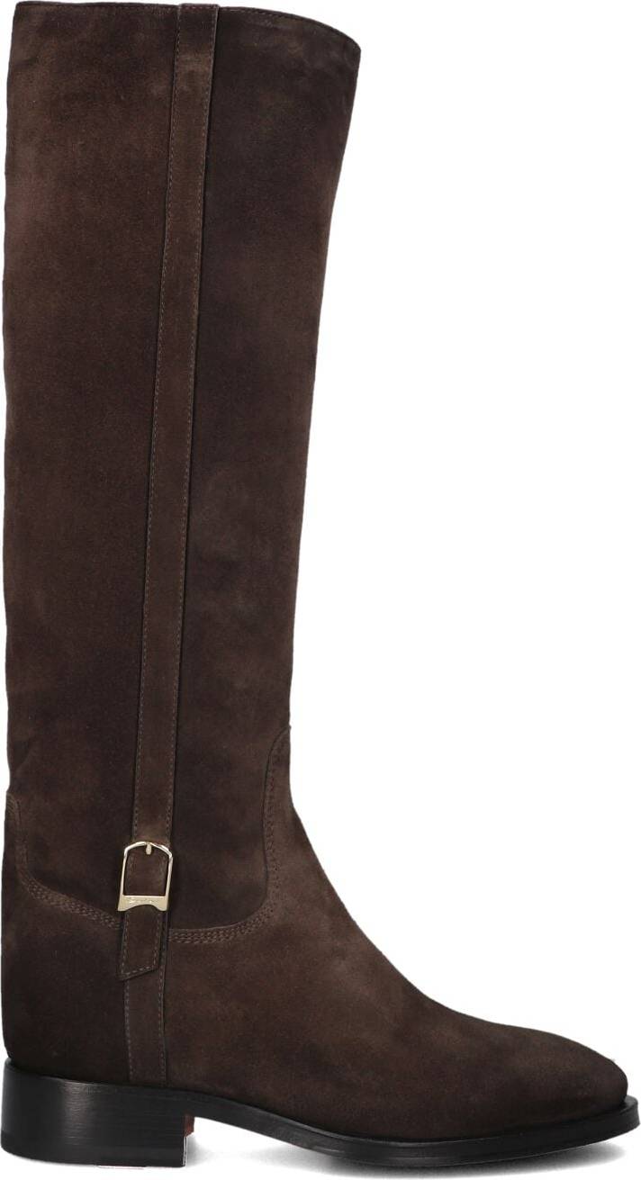 Santoni Suede Riding Boot - Brown