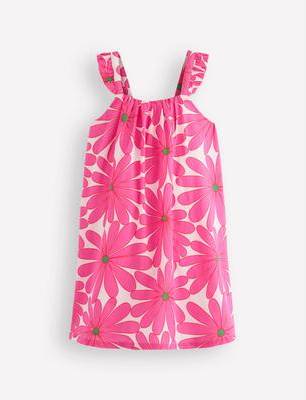 Boden Pink Ruffle Strap Sundress