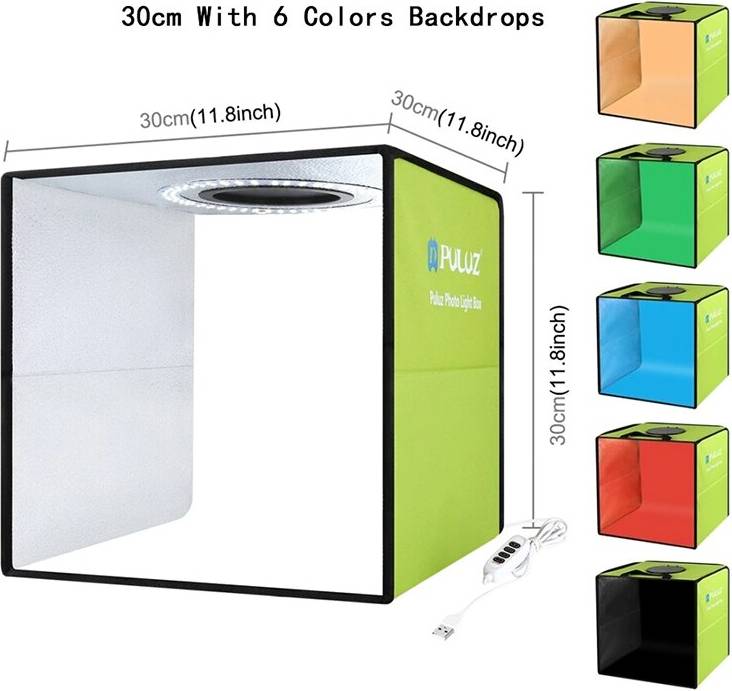 Puluz Mini Fotostudio Box Ring Led Kit