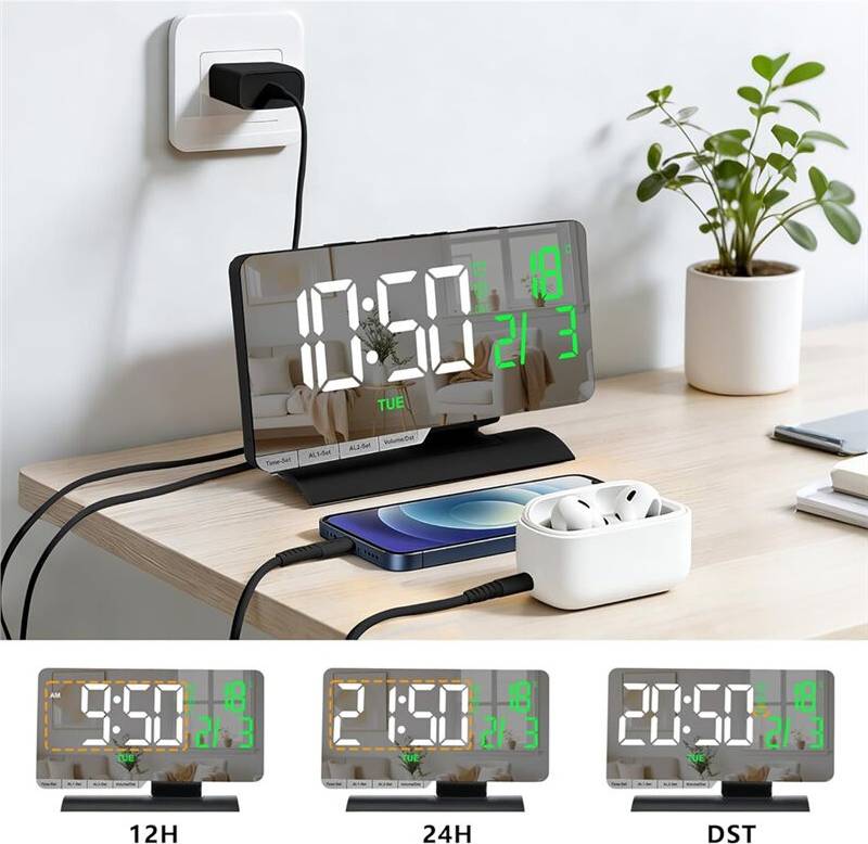 Kepptory 7.3 Inch Large LED Digital Clock