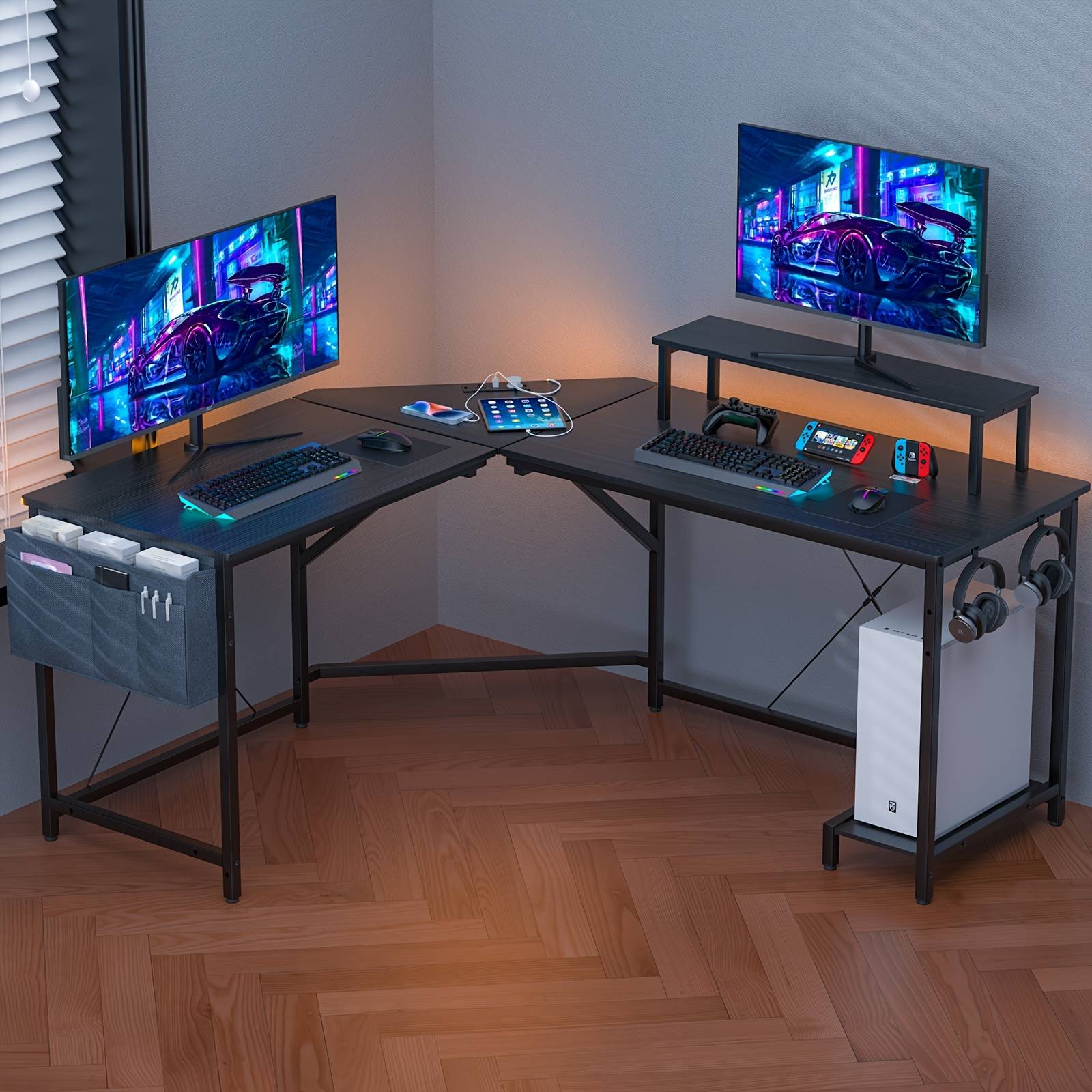 Temu Gaming Computer Desk With Screen