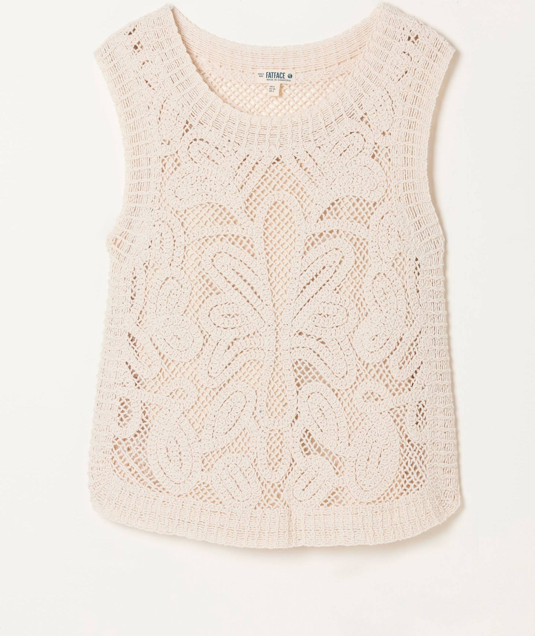 Fatface Natural Palm Pattern Tank