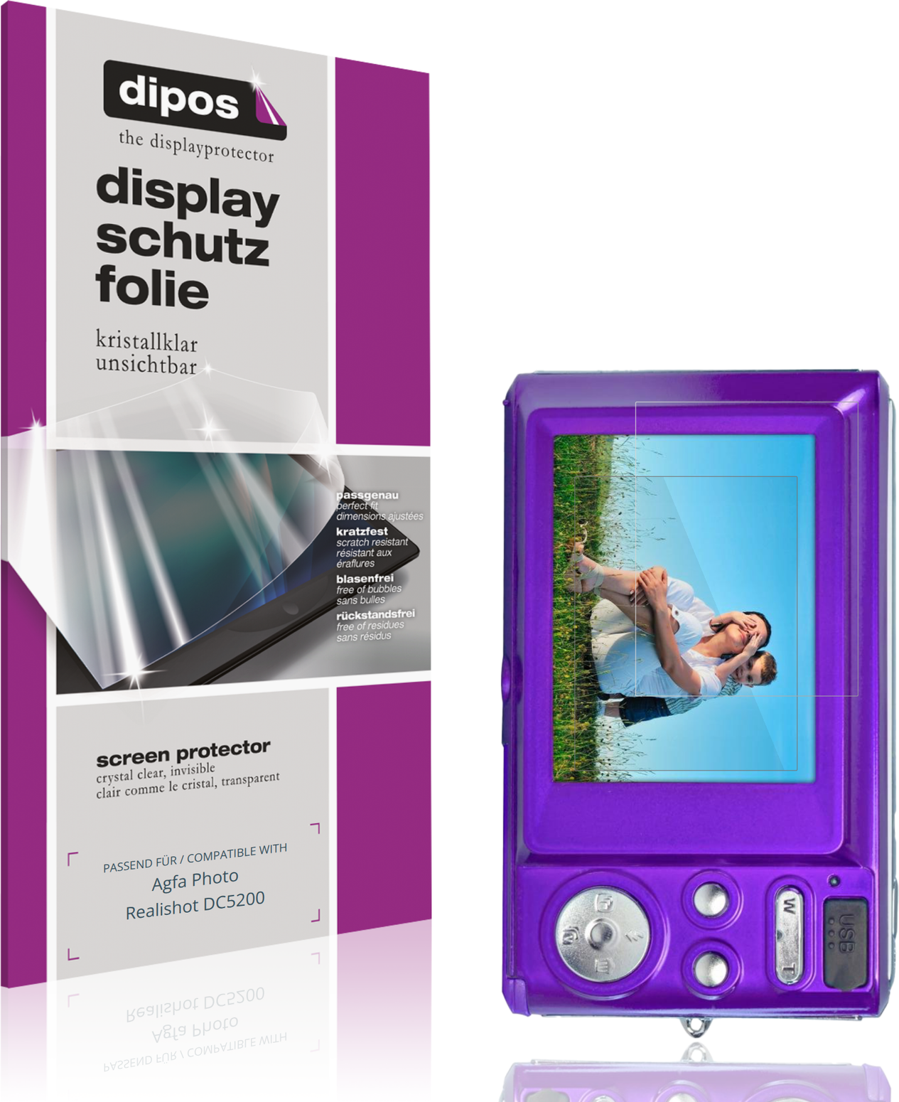 Dipos Screen Protector For Agfa Realishot DC5200