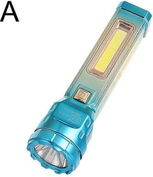 Solar Flashlight Small LED Torch Mini USB COB