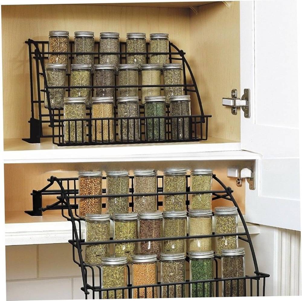 Temu 3-Tier Pull Down Spice Rack