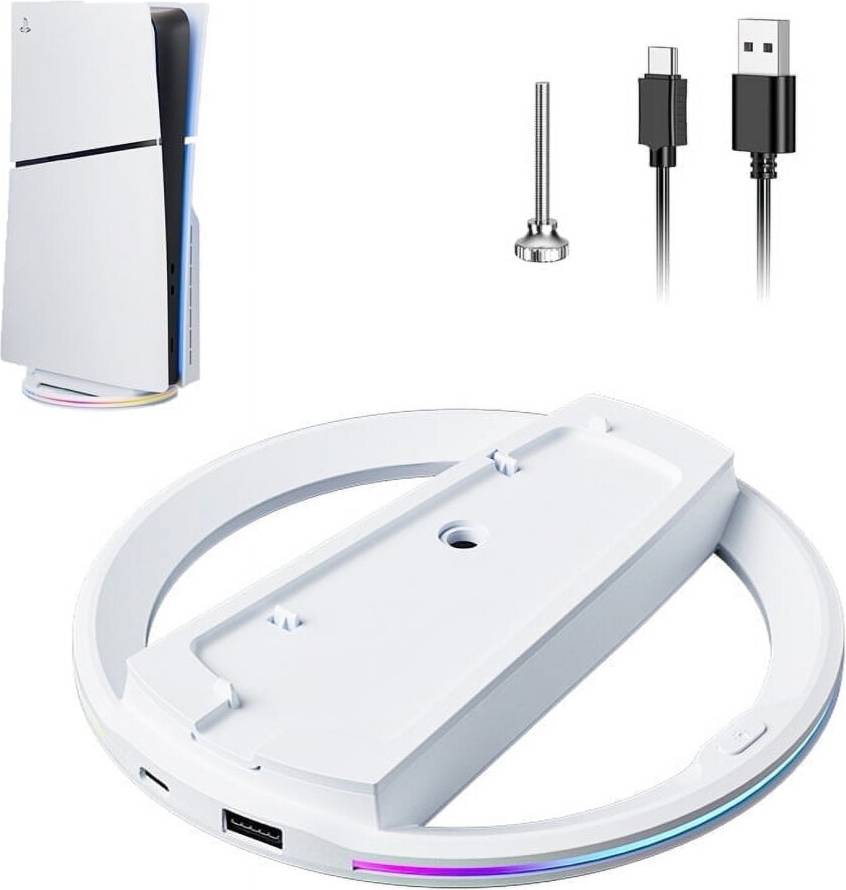 Ps5 slim disc LED Vertical Stand for PS5 Slim Disc Digital