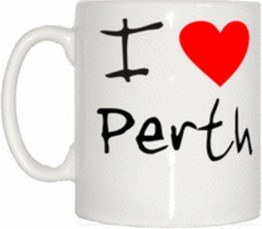 TeeTreeDesigns I Love Heart Perth Cup