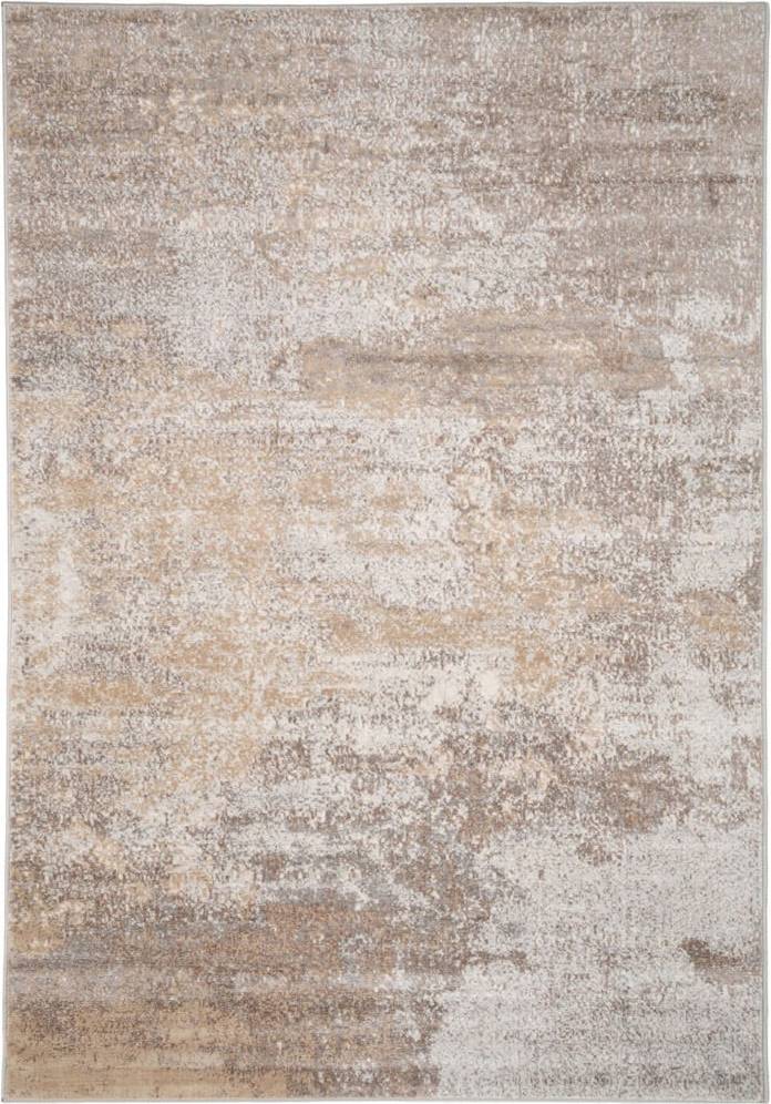 Kukoon Neutral Beige Distressed Abstract Rug 170 x 120 cm