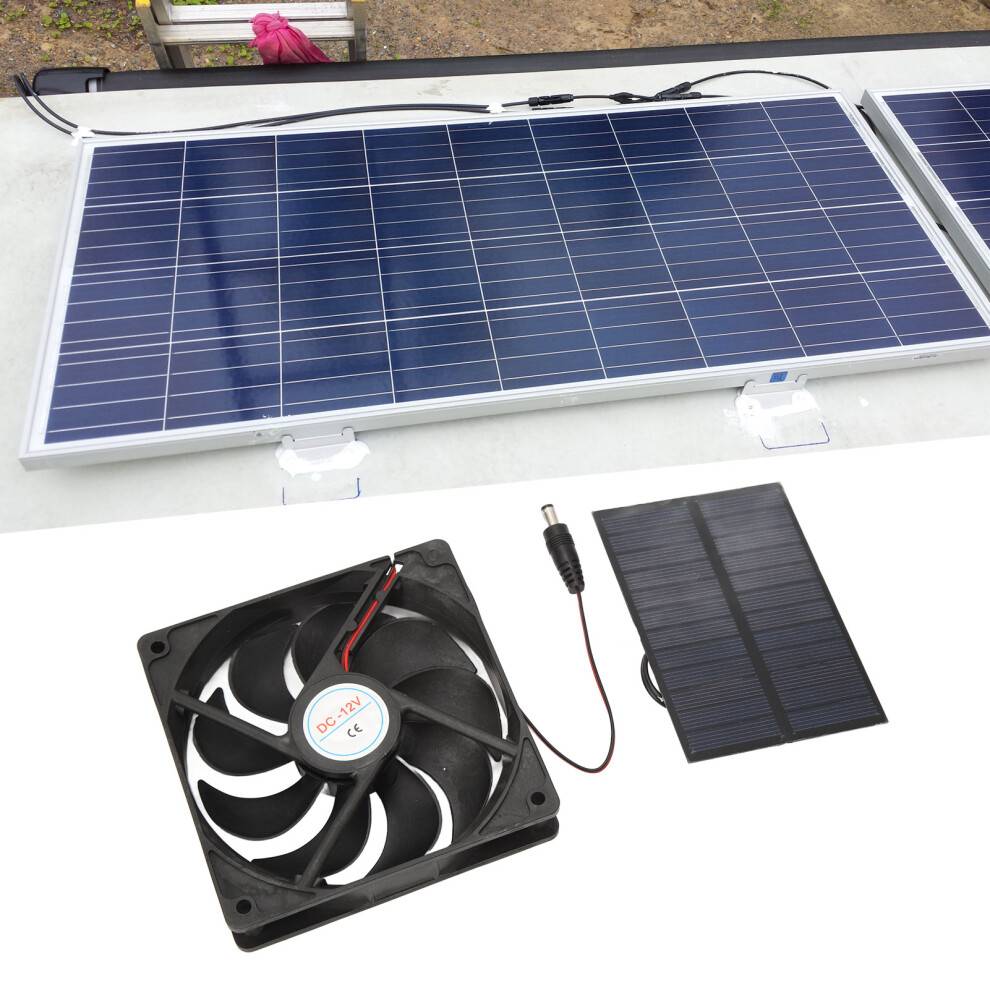 12v solar 12V Solar Panel Fan Kit 3W