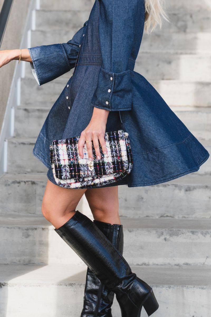 Becksöndergaard Boucle Checked Hollis Bag - Multi/Patterned