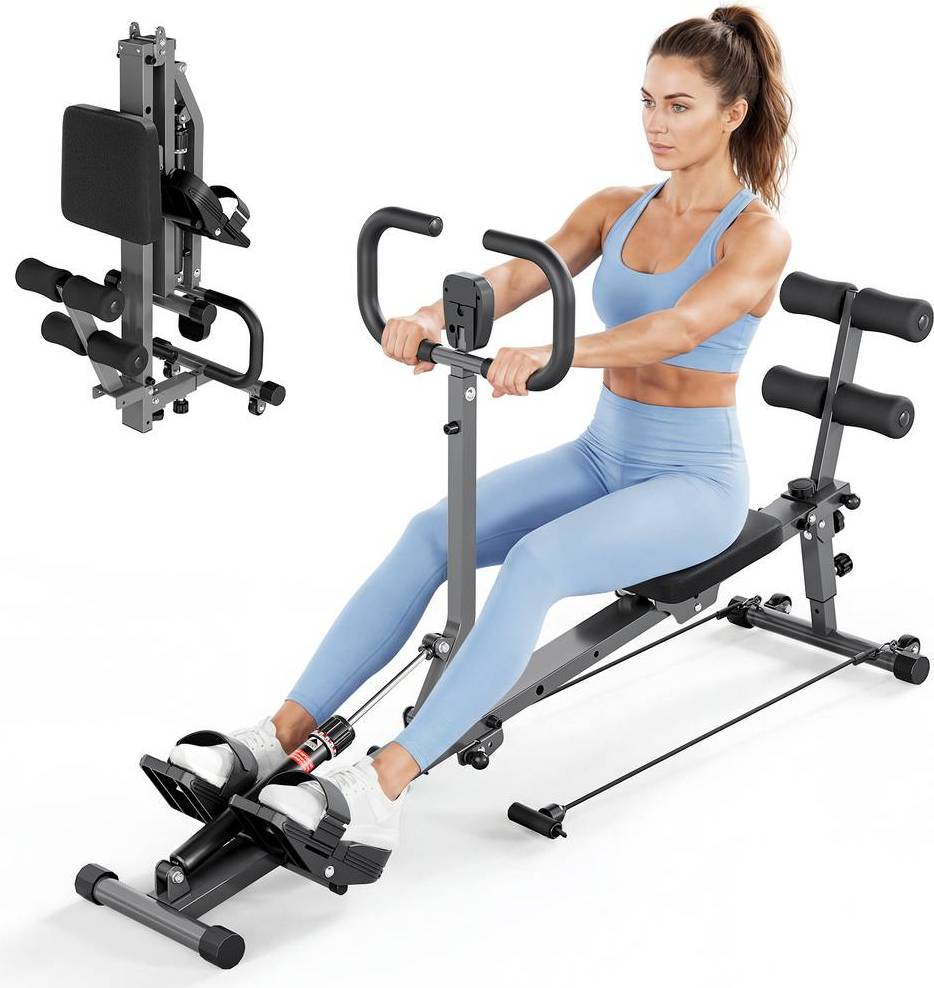Rower Foldable 12-Level Resistance Rowing Machine