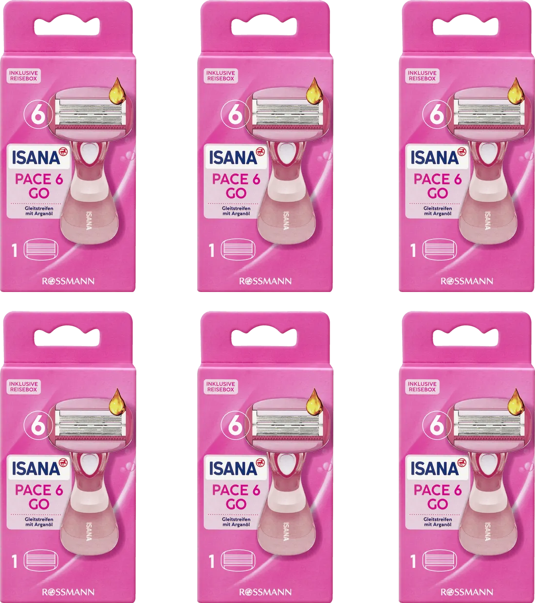 ISANA Pace 6 Lady Razor Go 6 Blades System