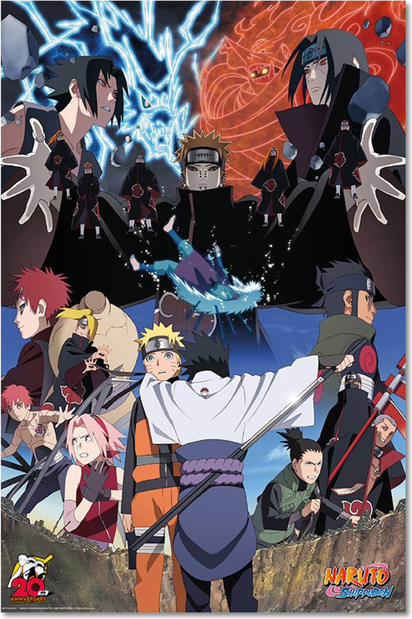 Close Up Naruto Shippuden Rivals Poster