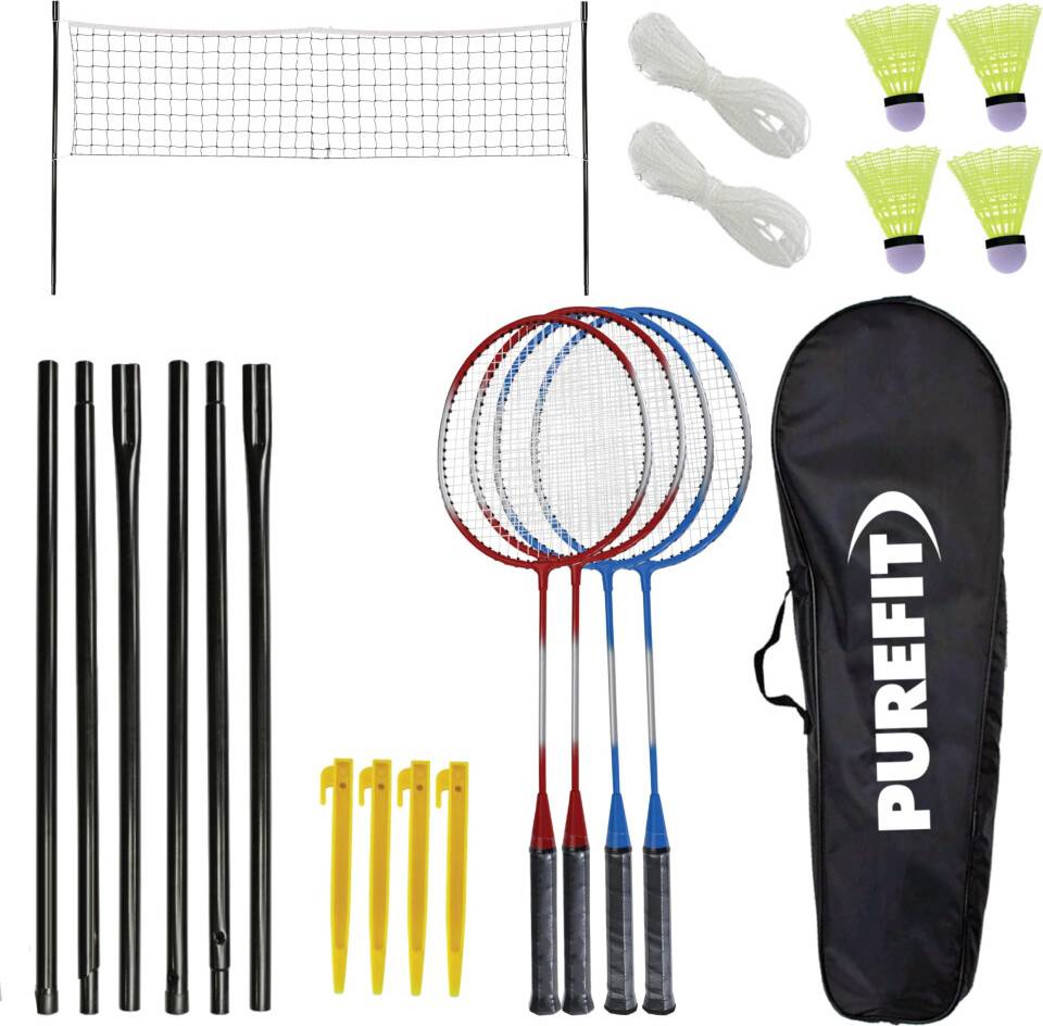 PureFit Badminton Set 4 Rackets