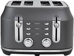 Rangemaster Rmcl4S304Gy Classic Toaster In Matt Grey