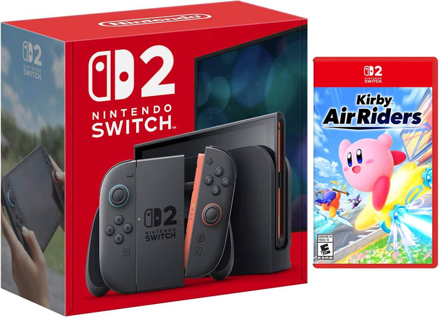 Nintendo switch game console Nintendo Switch 2 Video Game Console Kirby Air Riders Bundle