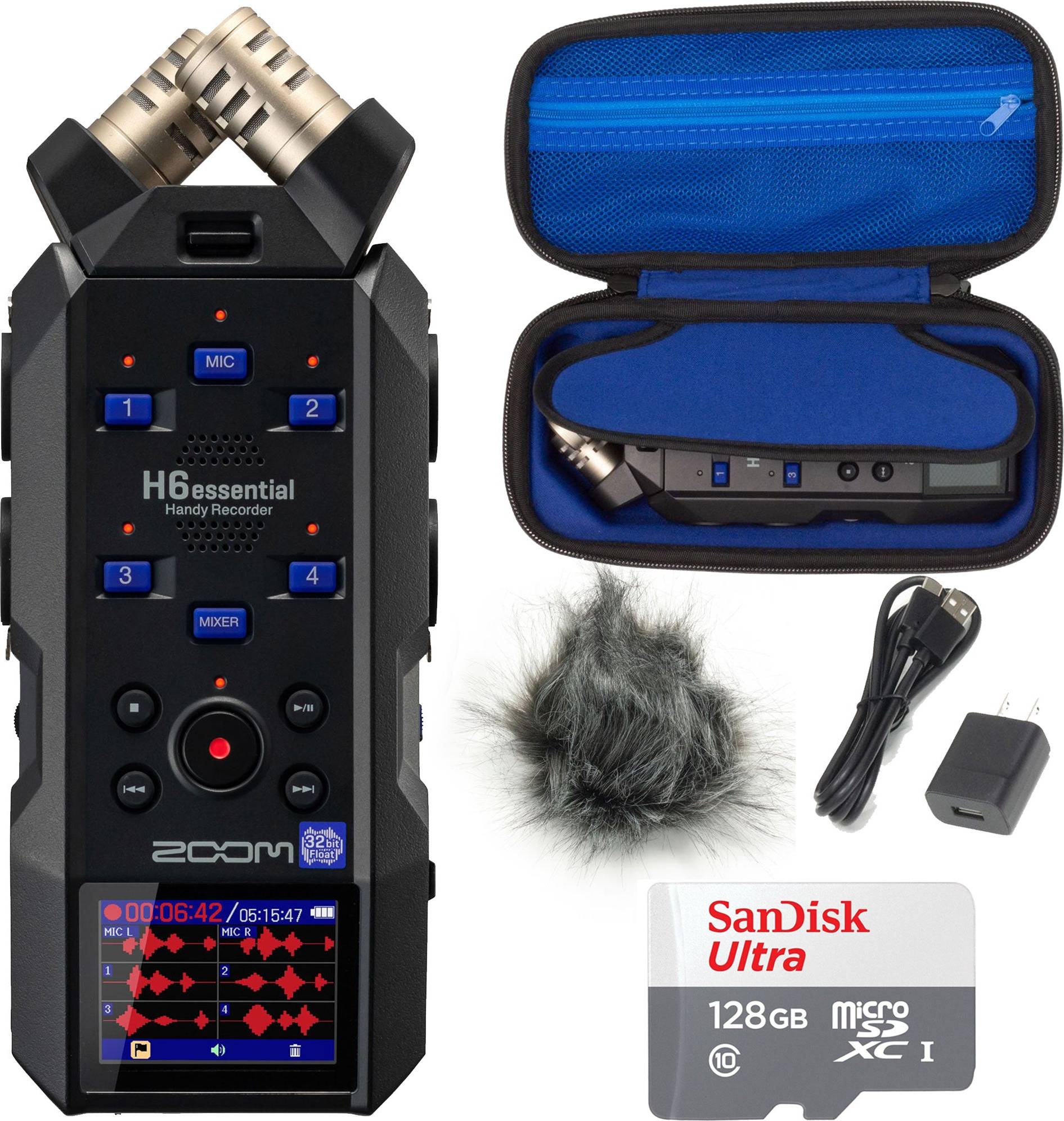 Zoom audio recorder Zoom H6essential 6-Track 32-Bit Float Audio Recorder