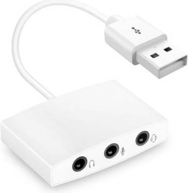 Usb splitter External Sound Card Converter Splitter USB Adapter