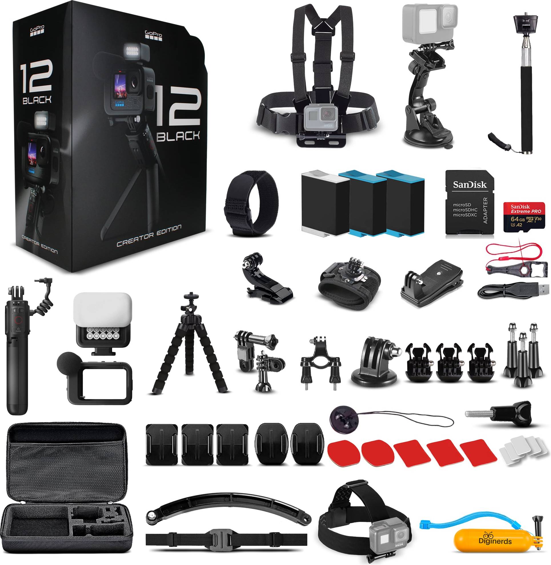 Gopro camera price GoPro HERO12 Creator Edition Action Camera Kit