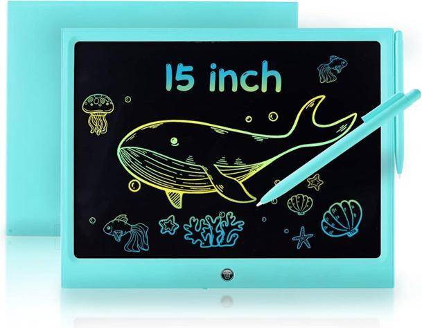 Piskekat 15 Inch Colorful Electronic LCD Writing Tablet