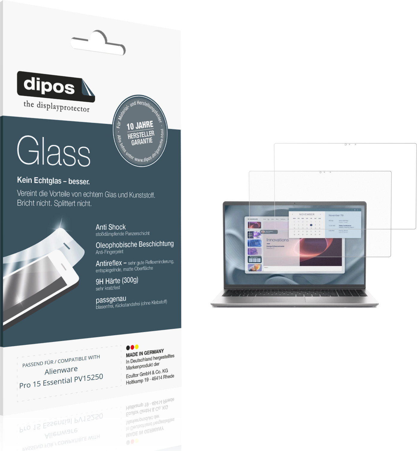 Dipos Screen Protector Alienware Pro 15 Essential Pv15250