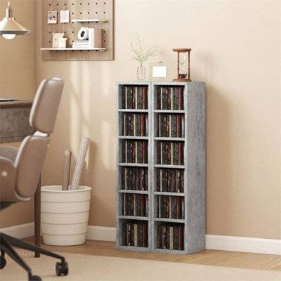 B&Q Set Of 2 Cd Media Display Shelf Tower Rack